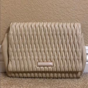 Charles & Keith cream clutch